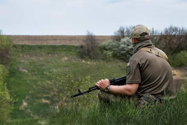 A man shoots a gun